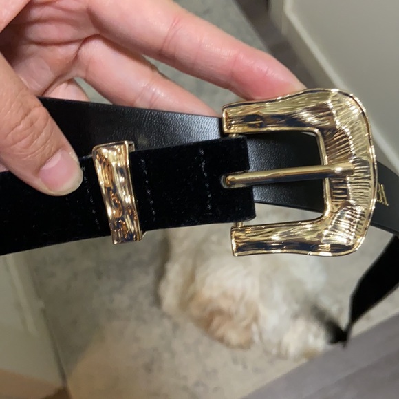 Zara belt with gold hardware - Picture 3 of 5